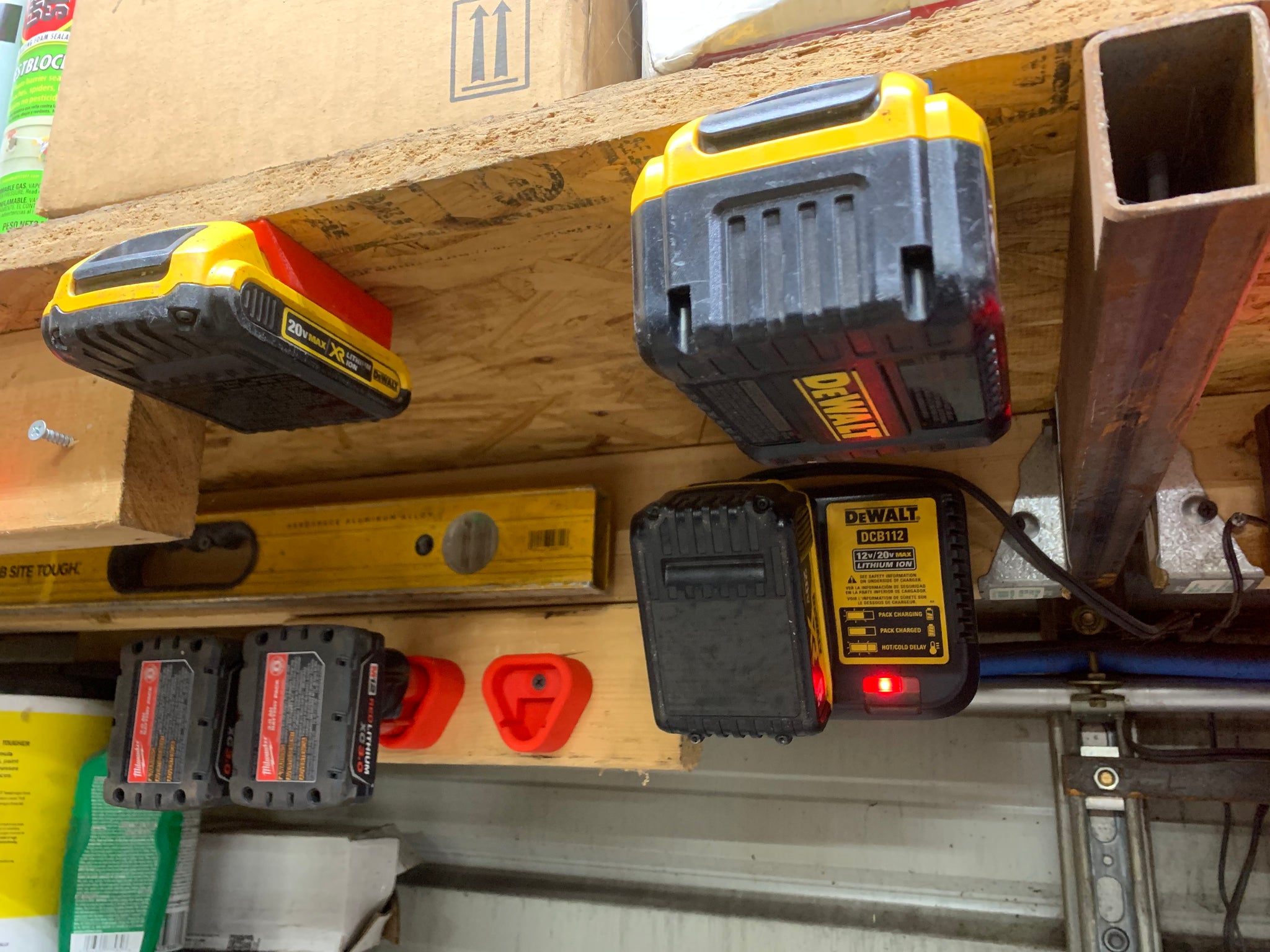 Dewalt battery hanger hotsell